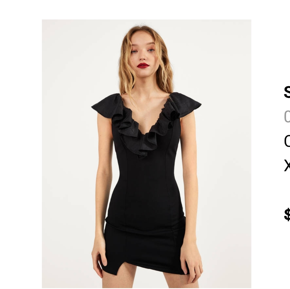 Bershka Mini Black Dress